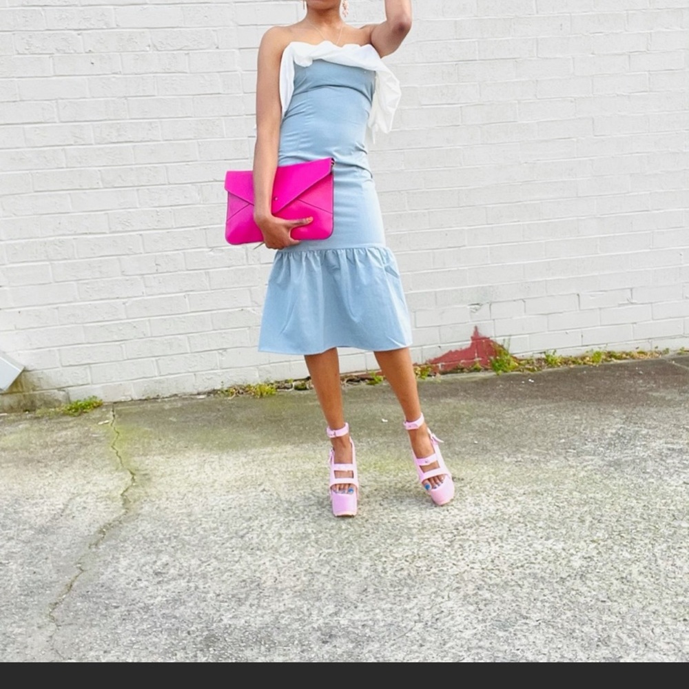 Powder Blue Dress 💙💙 - Picture 2 of 7